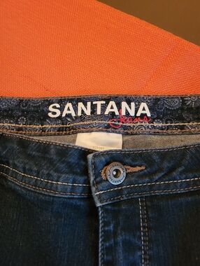 Santana Jeans Dark Wash Denim Capri
